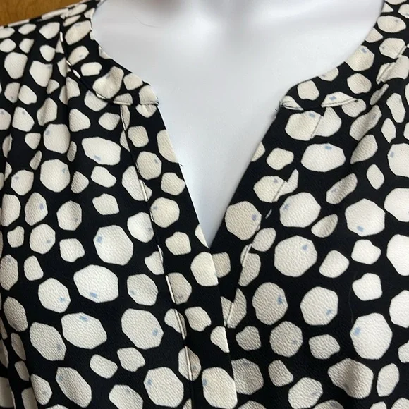 Lane Bryant Top Black & White 14 1X - Picture 4 of 8